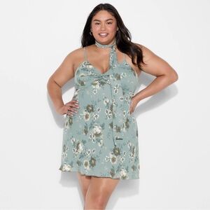 Wild Fable Twist Front scarf mini Dress